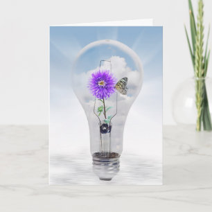 Thinking of You Flower Bulb Card