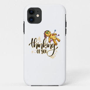 Thinking of You Funny Halloween Voodoo Doll iPhone 11 Case