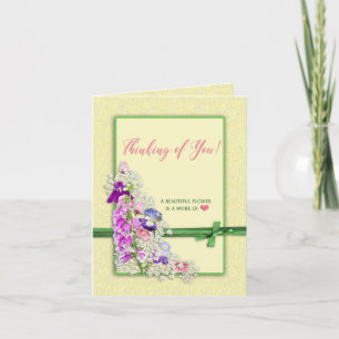 Thinking of You - Garden Flowers - Note Card