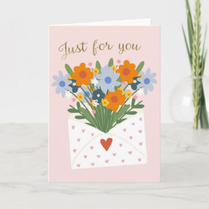 Thinking of You Get Well Soon Just For You Card