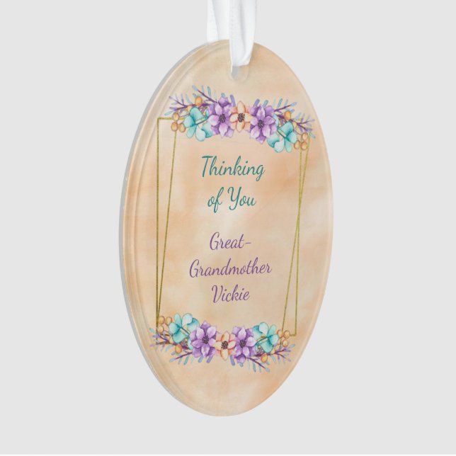 Thinking of You Great Grandmother Ornament (Front)