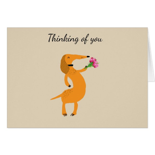 Thinking of you greeting card (Front Horizontal)