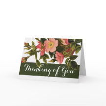 Thinking of you Greeting Card Custom Template
