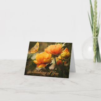 Thinking of You Greeting Card w/ Blank Inside