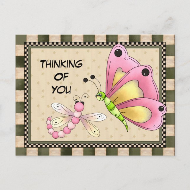 Thinking Of You Greeting postcard (Front)