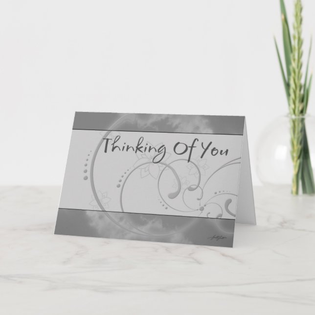 Thinking Of You (Grey) Card (Front)