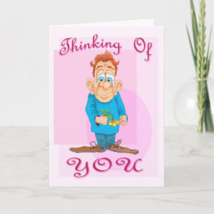 Thinking of you guy with flower card