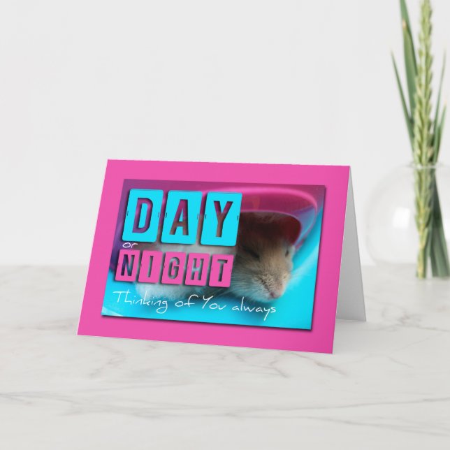 Thinking of You Hamster 2 Greeting Card (Front)