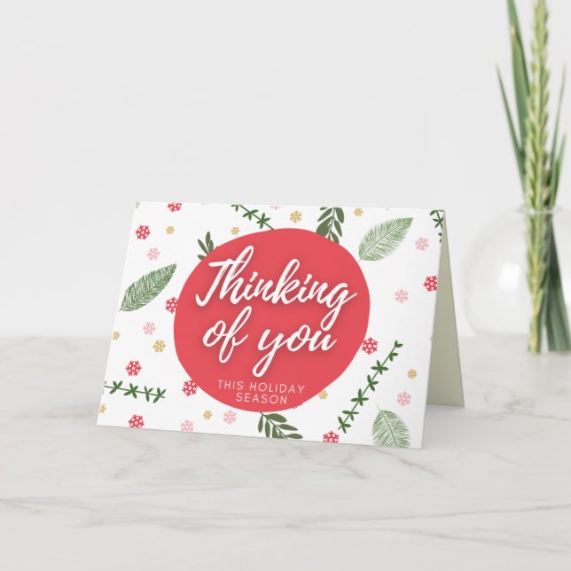 Thinking Of You Holiday Card (Front)