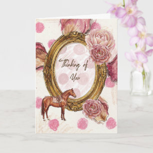 Thinking of You Horse Card