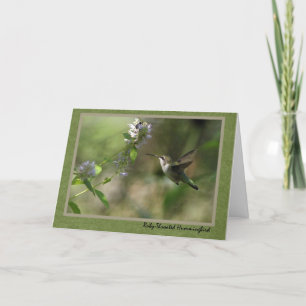 Thinking of you Hummingbird Card