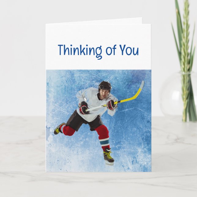 Thinking of You Ice Hockey Sport Card (Front)