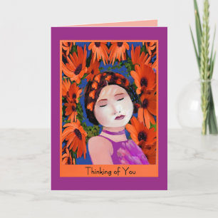 Thinking of You in Beautiful Colour Card