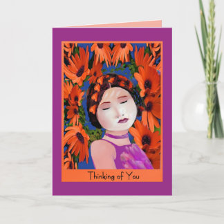 Thinking of You in Beautiful Colour Card