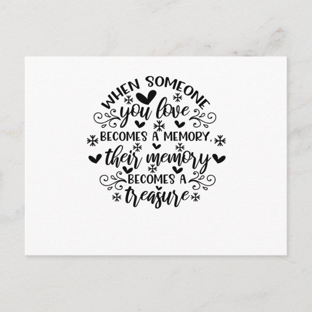 Thinking of you in heaven seems so far away, Yet a Invitation Postcard (Front)