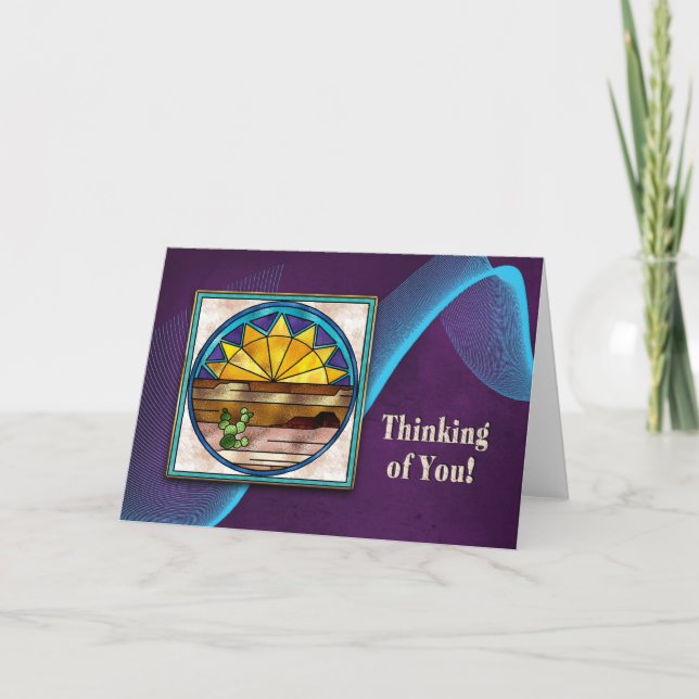 THINKING OF YOU - INDIAN COLLECTION - SUNRISE CARD (Front)