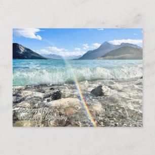 Thinking of You Love Sympathy Landscape Postcard