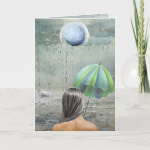 Thinking of You - Modern Fantasy Art Birthday Card