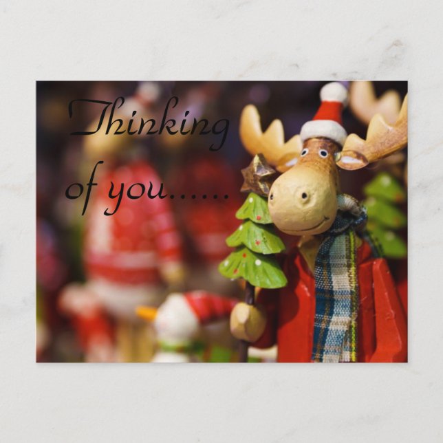 THINKING OF YOU MOOSE POSTCARD (Front)