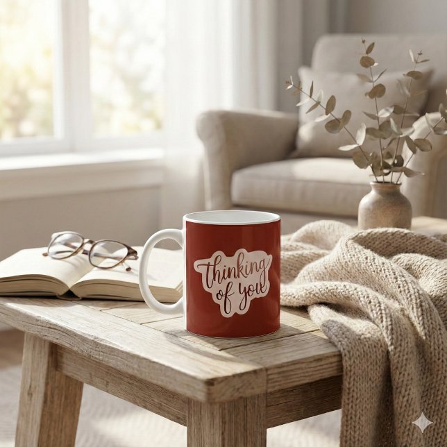 Thinking Of You Mug (Let someone know that you're thinking of them with this thoughtful mug! )