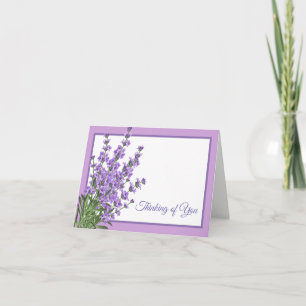 Thinking of You Note Card-Lavender Card