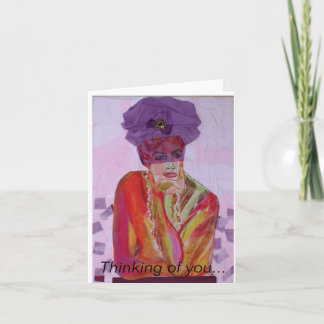 Thinking of You notecard. Blank inside. Card