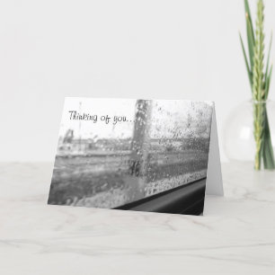 Thinking of You on a Spring Afternoon Train Ride Card