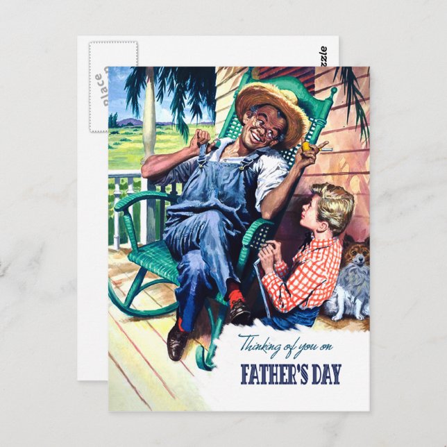 Thinking of you on Father's Day Postcard (Front/Back)