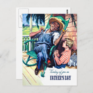 Thinking of you on Father's Day Postcard