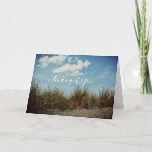 Thinking of You on the beach Card