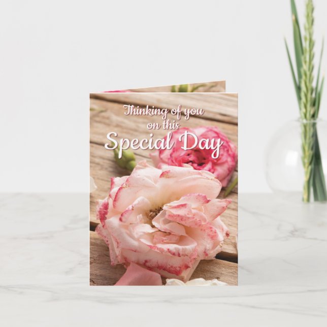 Thinking of you on this Special Day | Greeting Car Card (Front)