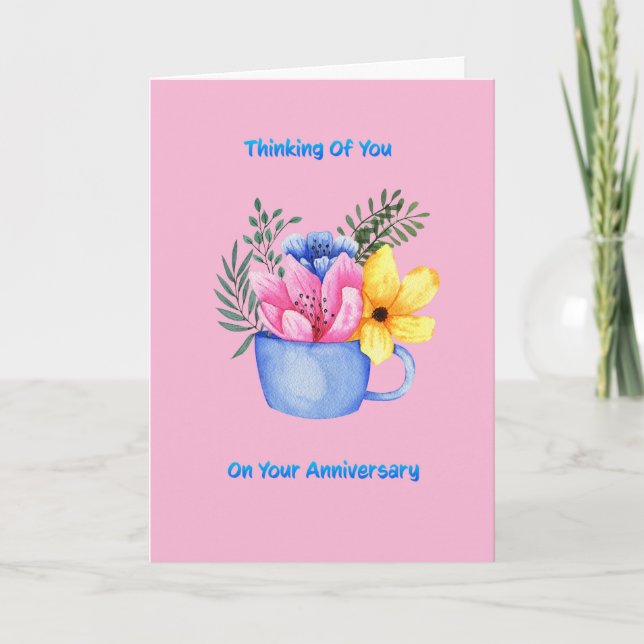 Thinking of you on your anniversary card (Front)