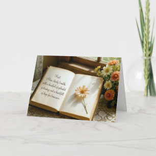 Thinking of You Open Vintage Book Card