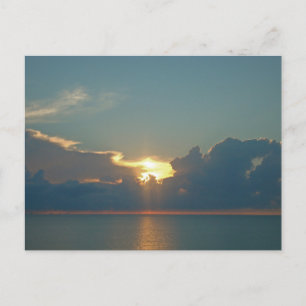 Thinking of You Pacific Ocean Sunset Photo Beach Postcard
