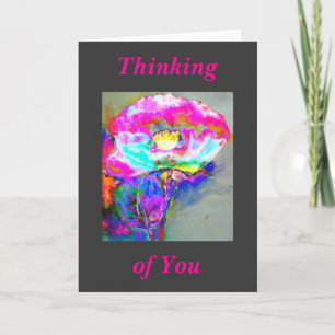 Thinking of You - Pink Poppy Card