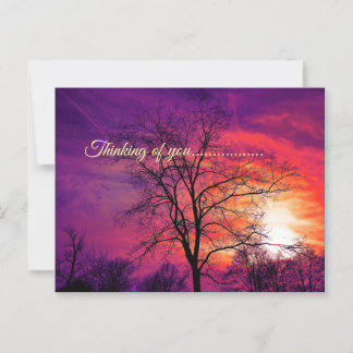 thinking of you postcard