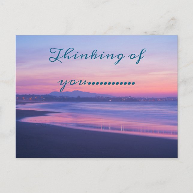 thinking of you pretty postcard (Front)