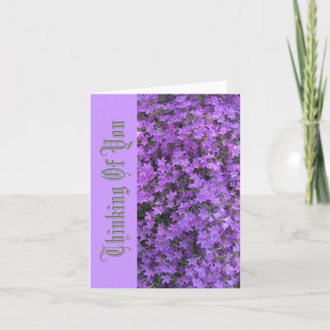 "THINKING OF YOU/ PURPLE AZALEAS" CARD (Front)