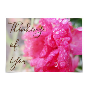 "Thinking of You" Raindrops on Roses Card