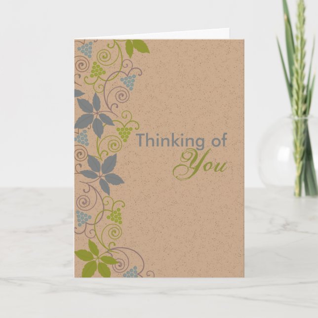 Thinking of You - Romantic Birthday Card (Front)