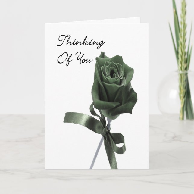 Thinking of You Rose Card (Front)