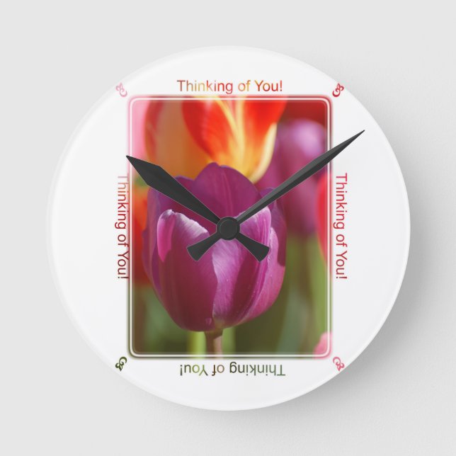 Thinking of You Round Clock (Front)