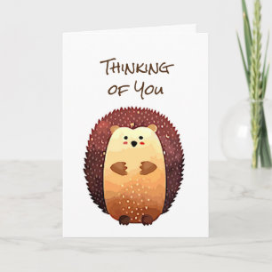Thinking of You Sending a Hedgehog Hug, Hedgehug Card