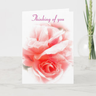 Thinking of you Single Rose Card
