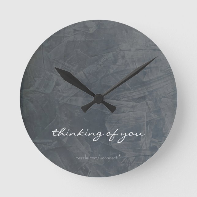 Thinking Of You Slate Wall Clock (Front)