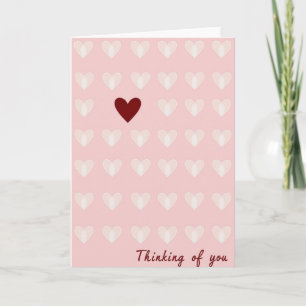 Thinking Of You Special Heart Card