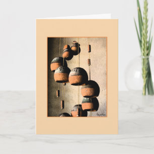 Thinking Of You Spiralled Wind Chimes Still Life Card