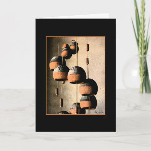 Thinking Of You Spiralled Wind Chimes Still Life Card