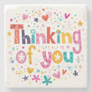 Thinking Of You Stone Coaster