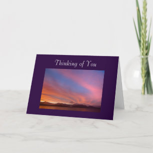 Thinking of You Sunset Greeting Card